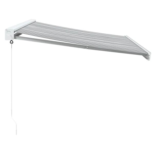vidaXL Markise Einziehbar Anthrazit & Wei&szlig; 3,5x2,5 m Stoff & Aluminium