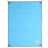 vidaXL Picknickdecke mit Heringen Blau 205x155 cm