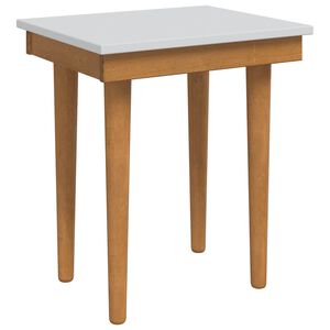 vidaxl Hocker f&uuml;r Schminktisch FAUSKE Wei&szlig; 40 x 33 x 45 cm