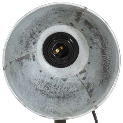 vidaXL Schreibtischlampe 25 W Vintage-Silber 18x18x60 cm E27