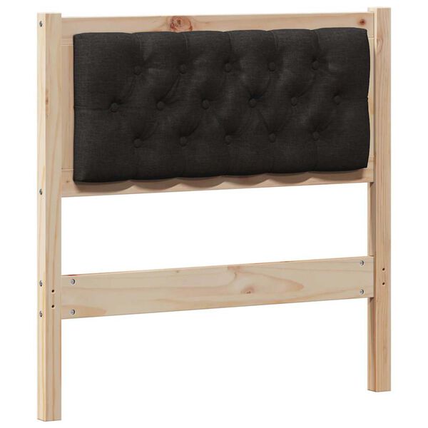 vidaXL Kopfteil Sonstiges Braun und Schwarz 75 cm Massivholz Kiefer
