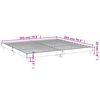 vidaXL Bettgestell Wei&szlig; 200x200 cm Holzwerkstoff