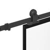 vidaXL Schiebet&uuml;r mit Beschlag 90x205 cm ESG-Glas & Aluminium
