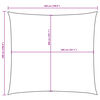 vidaXL Sonnensegel Oxford-Gewebe Quadratisch 5x5 m Blau