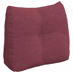 vidaXL R&uuml;cken Kissen Weinrot 60 x 24 x 50 cm Stoff