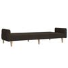 vidaXL Schlafsofa 2-Sitzer Dunkelbraun Stoff