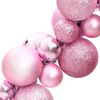 vidaXL Kugelgirlande Rosa 175 cm Polystyrol