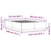 vidaXL Bettgestell mit LED Sonoma-Eiche 120x200 cm Holzwerkstoff