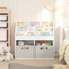 vidaXL Kinderregal mit Speicher Wei&szlig; 72,5 x 29,5 x 69 cm Holzwerkstoff
