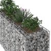 vidaXL Gabionen Hochbeet Silber 170 x 50 x 80 cm Verzinkter Stahl