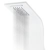 vidaXL Duschpaneel Aluminium 20x44x130 cm Wei&szlig;