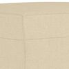 vidaXL Fu&szlig;hocker Creme 60x50x41 cm Stoff