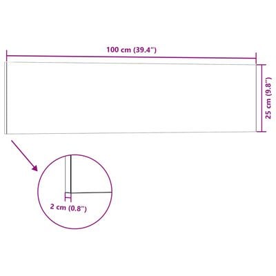 vidaXL 3D-Wandpaneele 14 Stk. Anthrazit 100x25 cm EPS