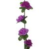 vidaXL Weihnachtskr&auml;nze Blumen 6 Stk. Helllila 240 cm