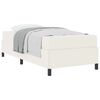 vidaXL Bettrahmen mit Matratze Creme 100 x 200 cm Stoff
