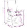 vidaXL Gartenstühle 8 Stk. Klappbar Massivholz Akazie und Textilene