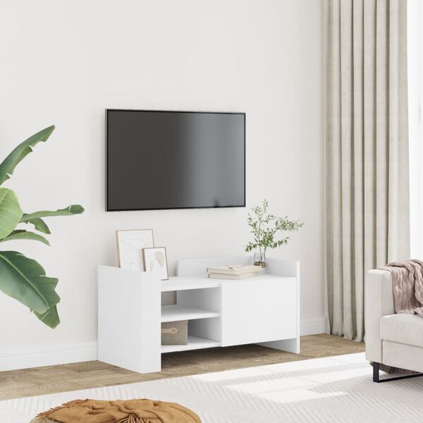 vidaXL TV-Schrank Wei&szlig; 80x35x40 cm Holzwerkstoff