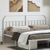 vidaXL Kopfteil Metall Wei&szlig; 180 cm