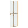vidaXL Walk-in Duschwand Gold 70 x 6.5 x 190 cm Energiesparendes Glas