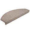 vidaXL Stufenmatten 20 Stk. 65x24x4 cm Hellbraun Halbrund Gro&szlig;