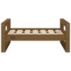 vidaXL Hundebett Honigbraun 65,5x50,5x28 cm Massivholz Kiefer