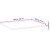 vidaXL Schreibtischplatte Unbehandelt 100x80x2 cm Massivholz Akazie