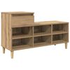 vidaXL Schuhschrank 102 x 36 x 60 cm Holzwerkstoff Artisan-Eiche