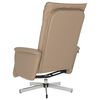 vidaXL Relaxsessel mit Fu&szlig;teil Cappuccino-Braun Kunstleder