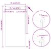 vidaXL Verdunkelungsrollo Wei&szlig; 75x175cm Stoffbreite 70,7 cm Polyester