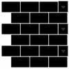 vidaXL U-Bahn-Fliese 20 pcs Schwarz 30 x 30 cm Polyurethan und PET