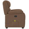 vidaXL Massagesessel Braun Stoff