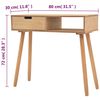 vidaXL Konsolentisch Kiefernholz Massiv 80 x 30 x 72 cm Braun