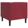 vidaXL Chesterfield-Sessel Weinrot Kunstleder