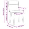 vidaXL Esszimmerst&uuml;hle 2 Stk. Schwarz Stoff