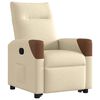 vidaXL Relaxsessel mit Aufstehhilfe Creme Stoff