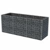 vidaXL Gabionen-Hochbeet Stahl 270&times;90&times;100 cm