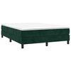 vidaXL Boxspringbettgestell Dunkelgr&uuml;n 140x200 cm Samt