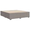 vidaXL Bettgestell ohne Matratze Taupe 180x200 cm Stoff