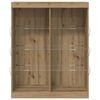 vidaXL LED-Sideboard Artisan-Eiche 41 x 37 x 100 cm Holzwerkstoff