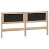 vidaXL Kopfteil Sonstiges Braun und Schwarz 160 cm Massivholz Kiefer