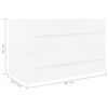 vidaXL Waschbeckenunterschrank Wei&szlig; 80x38,5x48 cm Holzwerkstoff