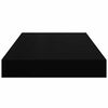 vidaXL Schweberegale 4 Stk. Hochglanz-Schwarz 40x23x3,8 cm MDF