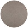 vidaXL Bereichsteppiche Rund LUGO Taupe &Oslash; 200 CM Polyester