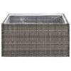 vidaXL Pflanzk&uuml;bel Grau 80x80x40 cm Poly Rattan