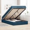 vidaXL Ottoman-Bett mit Matratze Dunkelblau 120x190 cm Samt