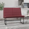 vidaXL Sitzbank Weinrot 100x75x76 cm Kunstleder