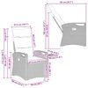 vidaXL Liegest&uuml;hle f&uuml;r den Garten 56 x 60 x 112 cm Stahl