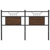 vidaXL Ersatz-Kopfteil Braun Eichen-Optik 137 cm Holzwerkstoff und Stahl