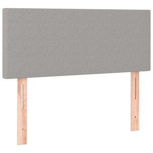 vidaXL Kopfteil Hellgrau 100x5x78/88 cm Stoff