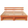 vidaXL Bettrahmen Wachsbraun 200 x 200 cm Massives Kiefernholz